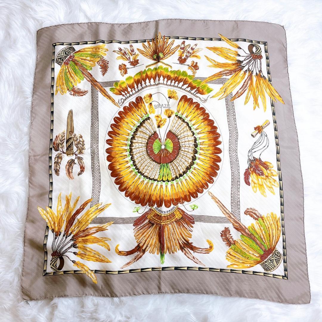 HERMES エルメス ヴィンテージ カレ 90 BRAZIL シルク