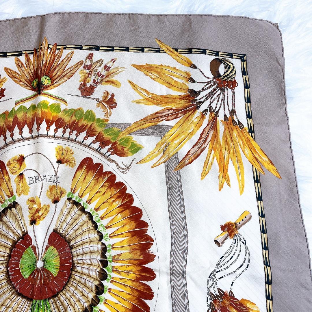 HERMES エルメス ヴィンテージ カレ 90 BRAZIL シルク