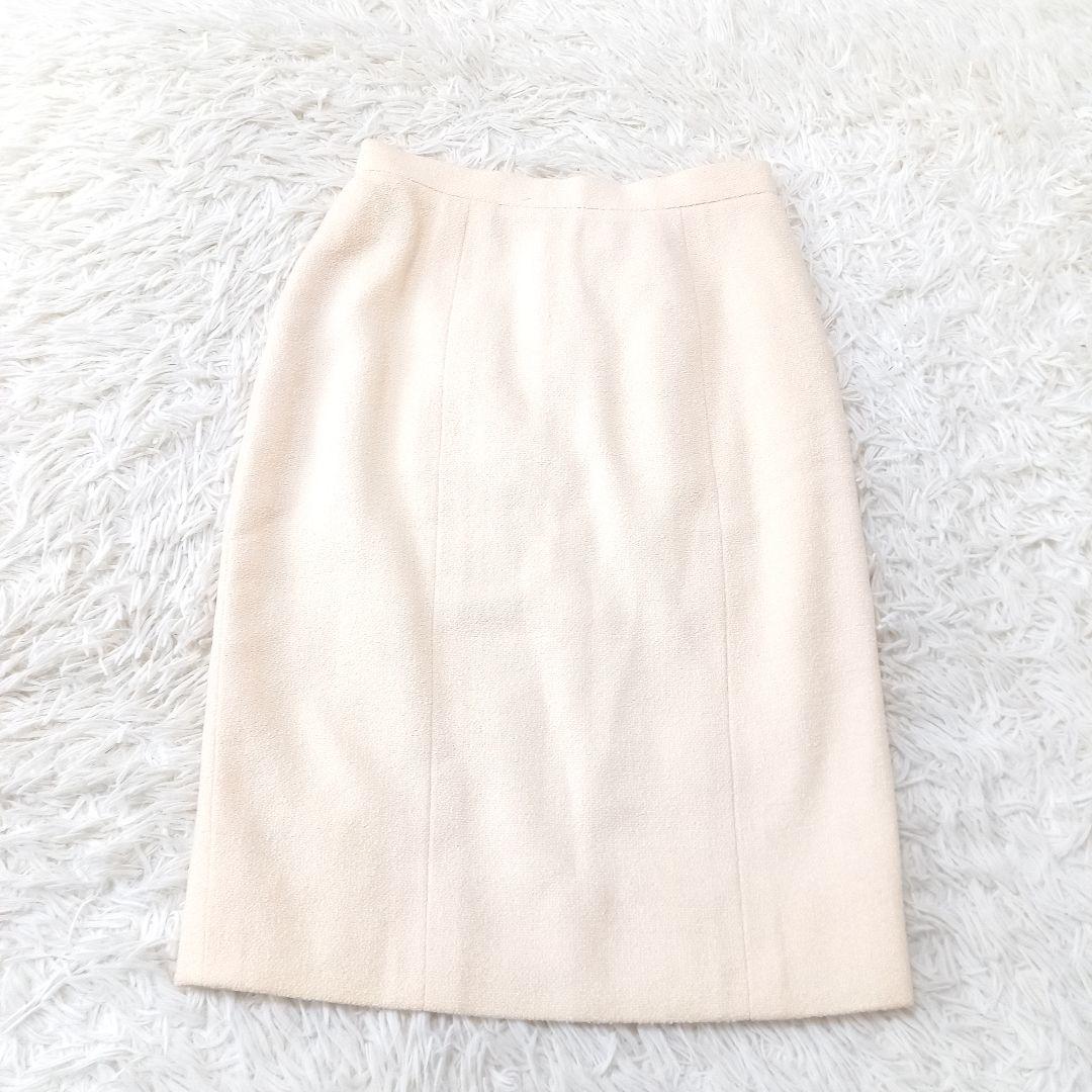 【美品】　CHANEL　シャネル　ココマーク　3連ボタン　ツイードスカート　36