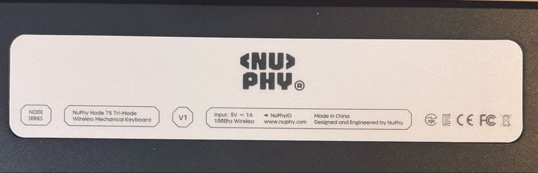 A*t様 Nuphy Node 75 High profile 静音軸