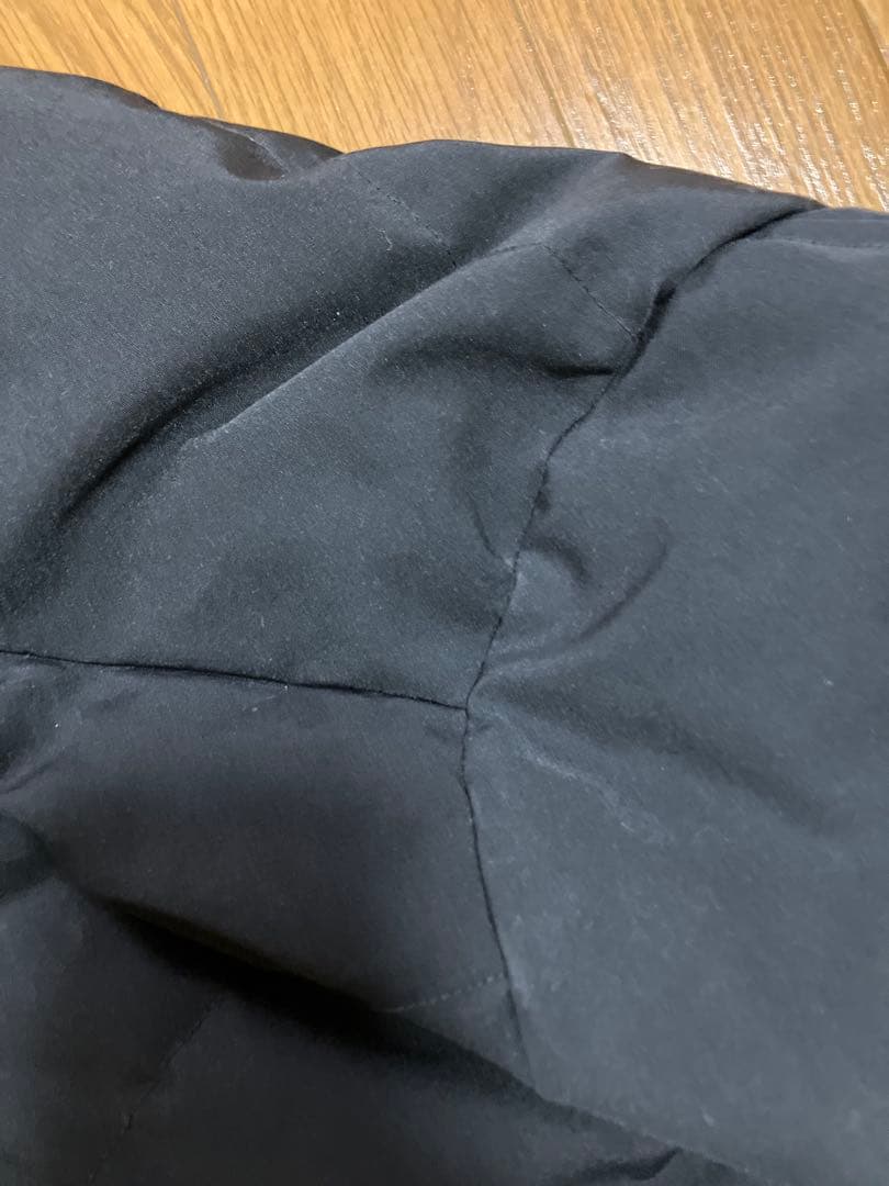 DANTON ファー付き黒ダウンジャケット