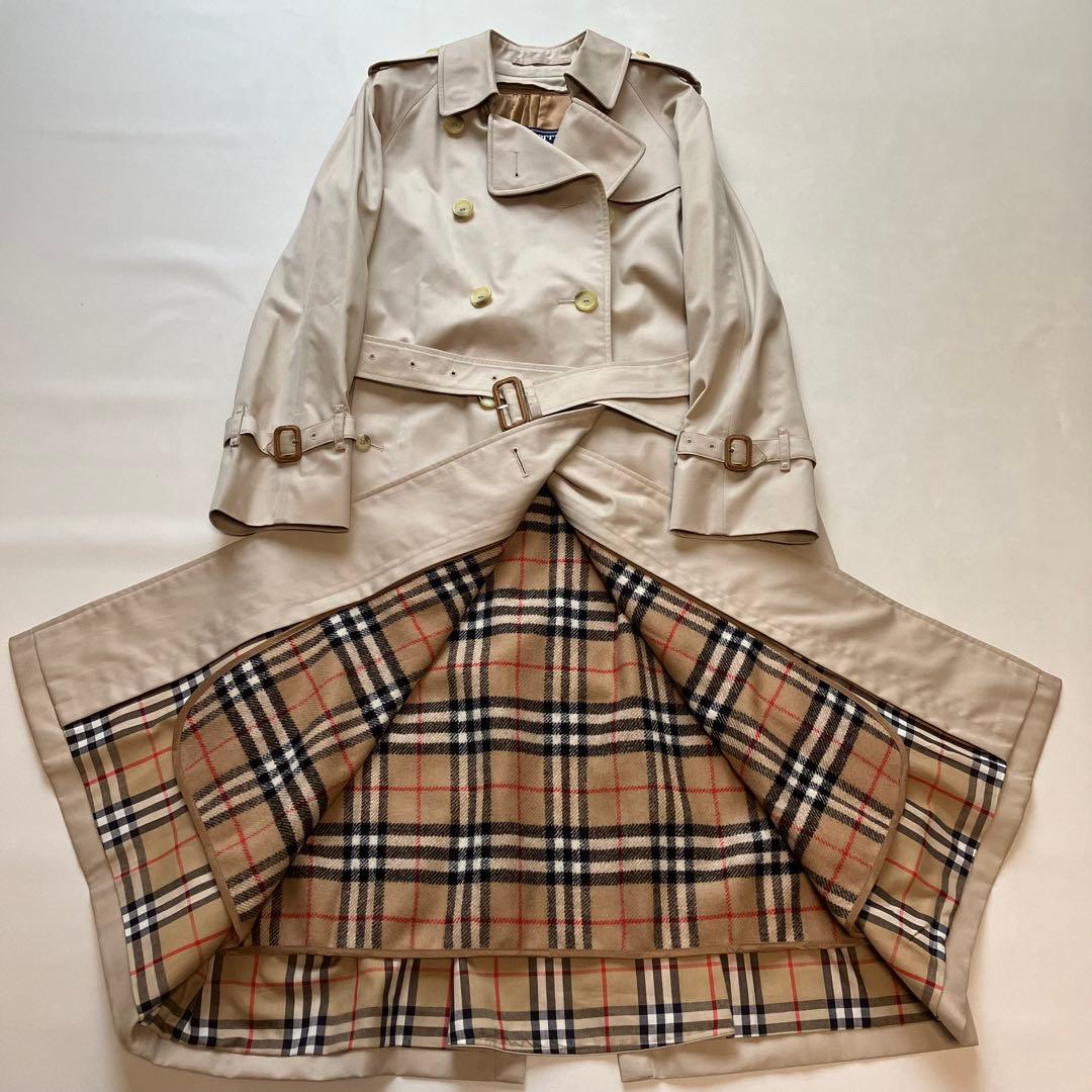 美品 Burberrys ライナー付 トレンチコード ノバチェック 丈114