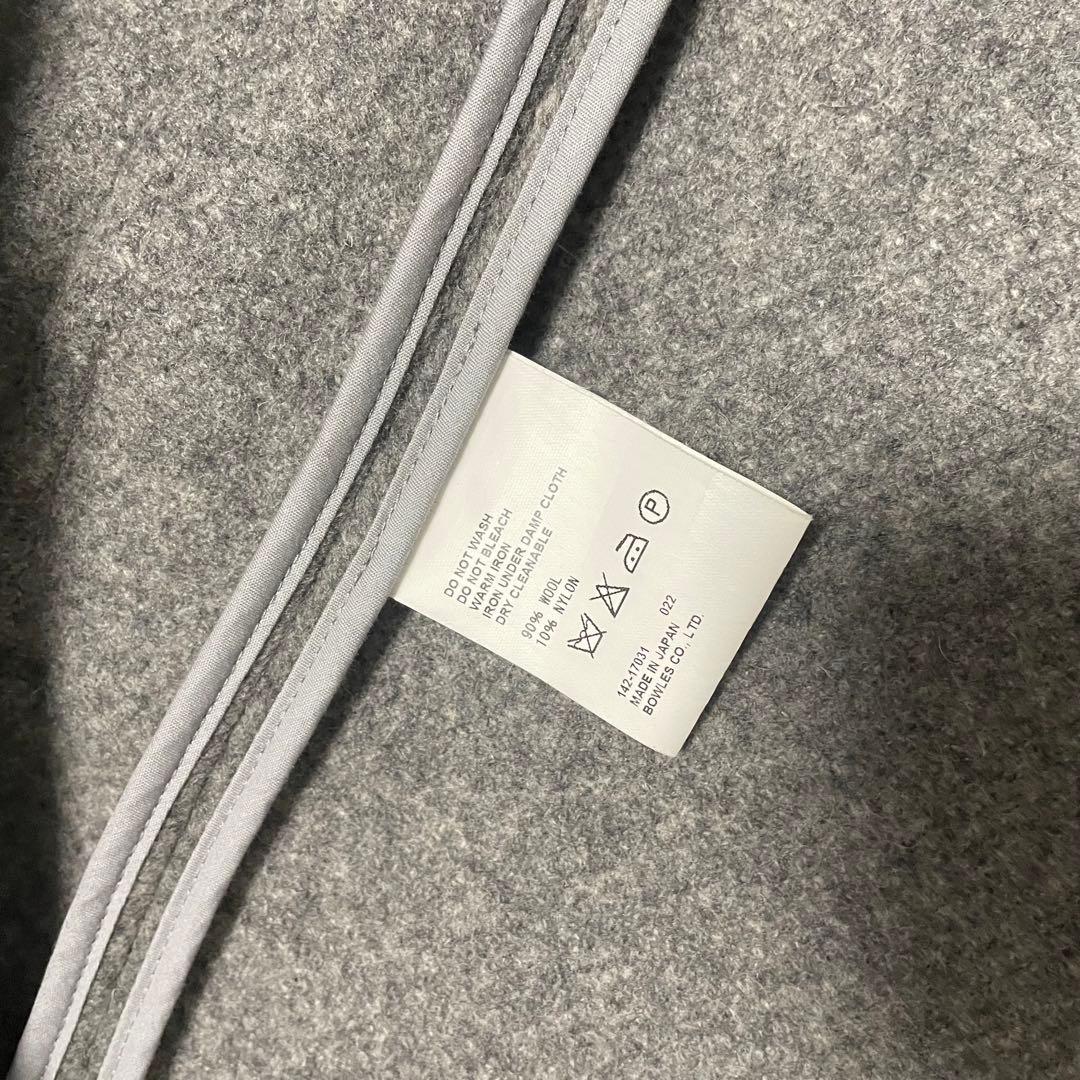 HYKE　ダッフルコート　ウール混　レディース　アウター　Lグレー　希少色　1