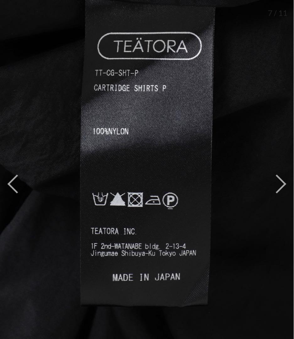 TEATORA CARTRIDGE SHIRT P サイズ2 Black