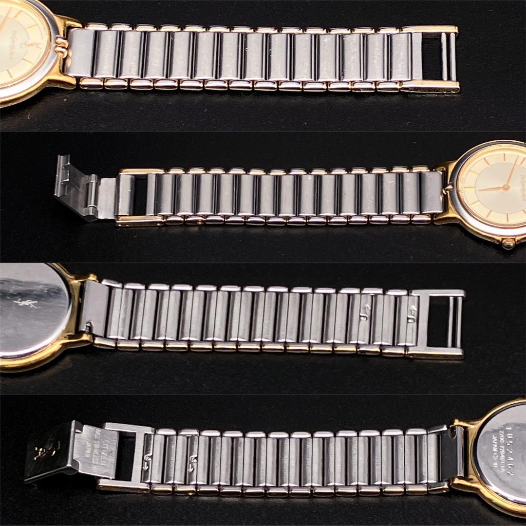 【新品電池/稼働】イヴサンローラン YSL 腕時計 レディース クォーツコンビ