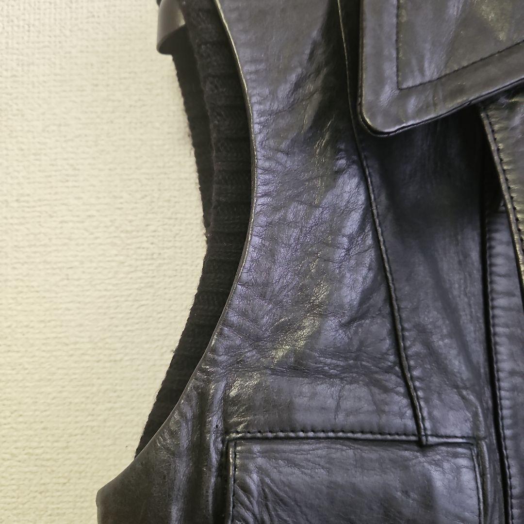 BALENCIAGA　レザーベストジャケット