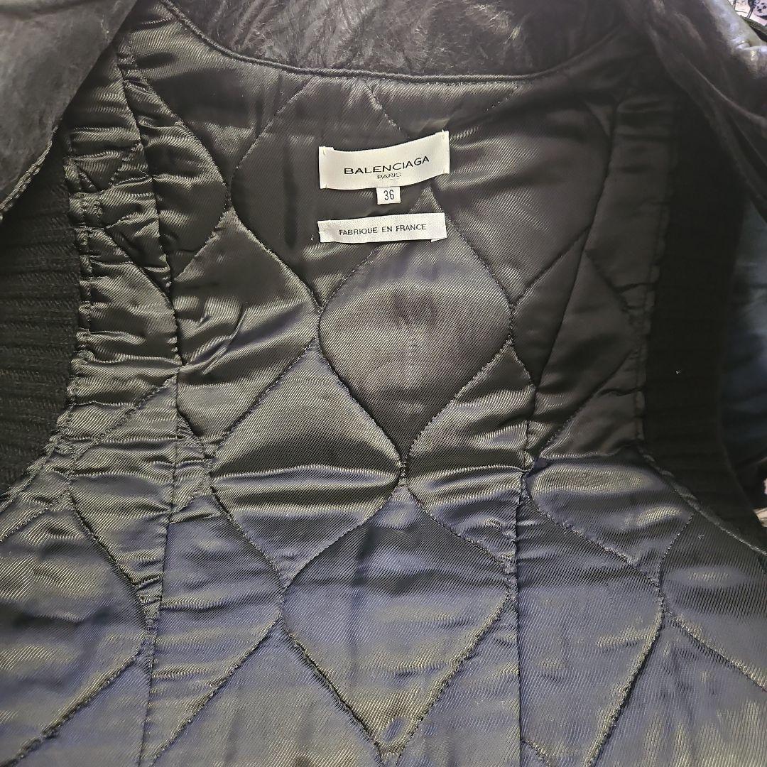 BALENCIAGA　レザーベストジャケット
