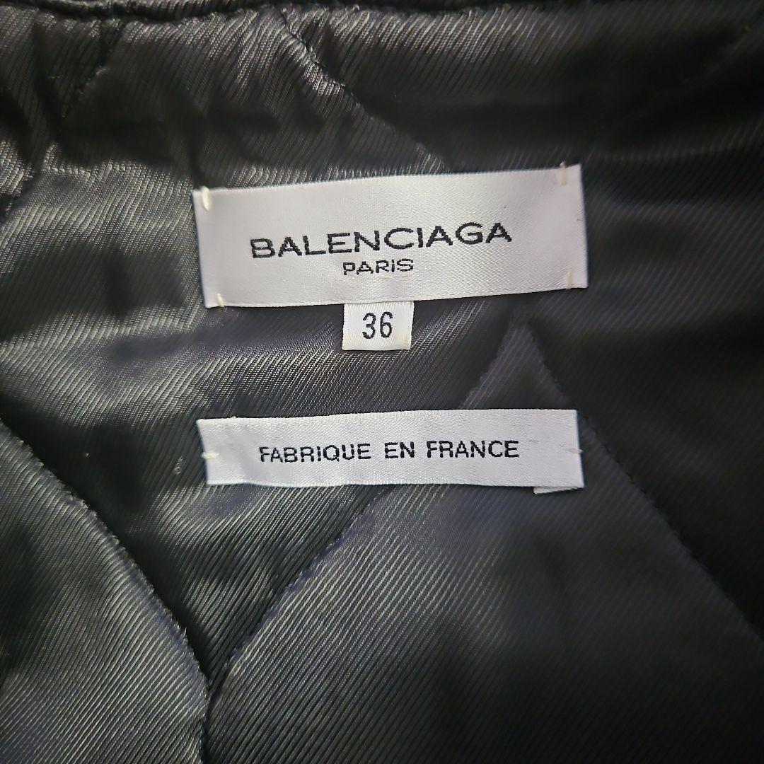 BALENCIAGA　レザーベストジャケット