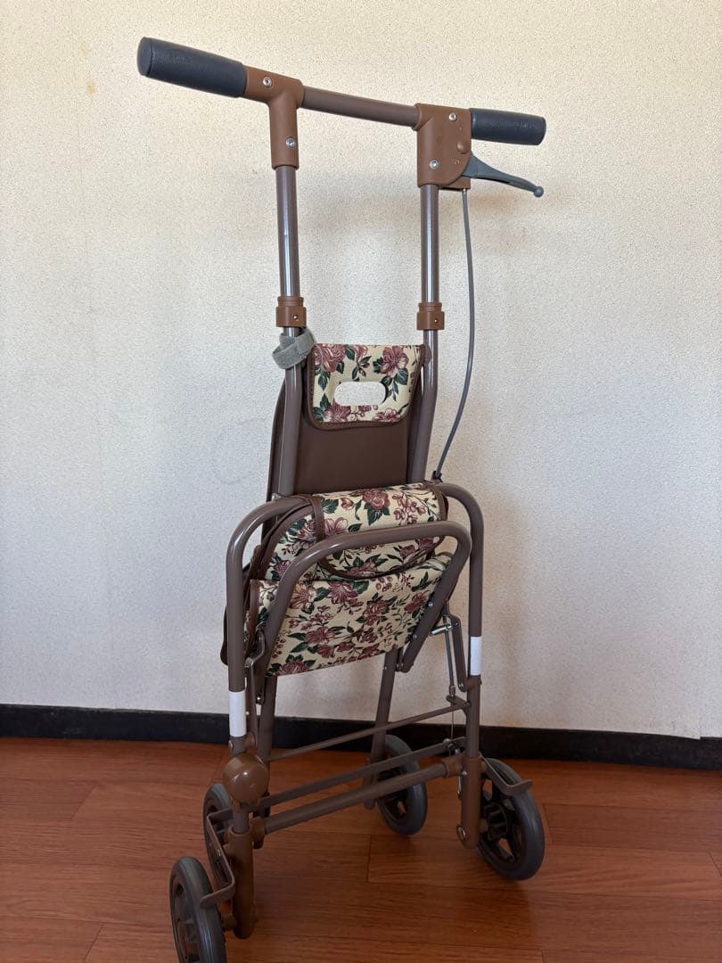 花柄クッション付きシルバーカー　美品　ほぼ使用なし