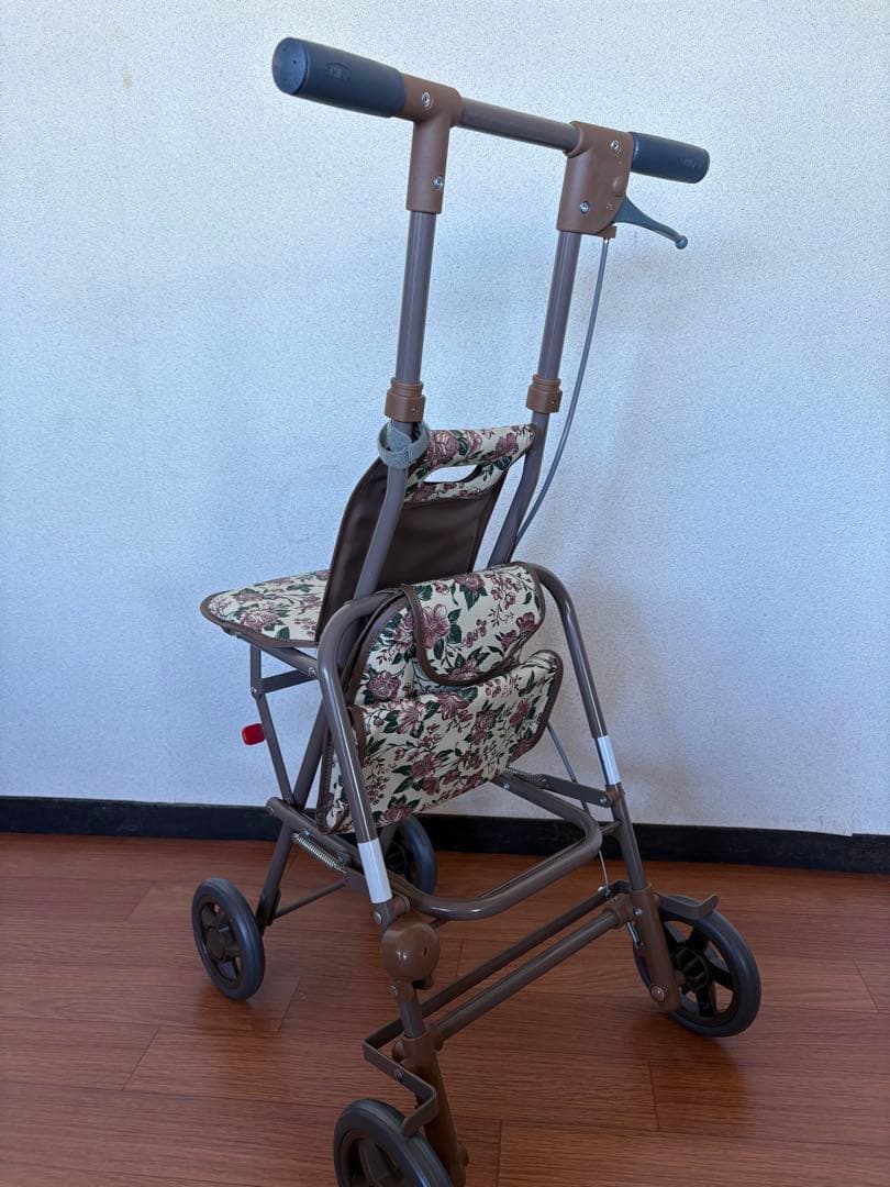 花柄クッション付きシルバーカー　美品　ほぼ使用なし