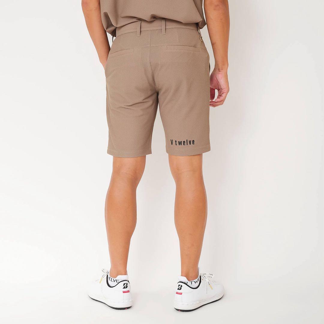 v twelve COMFO SHORTSメッシュショートパンツ ブラウン