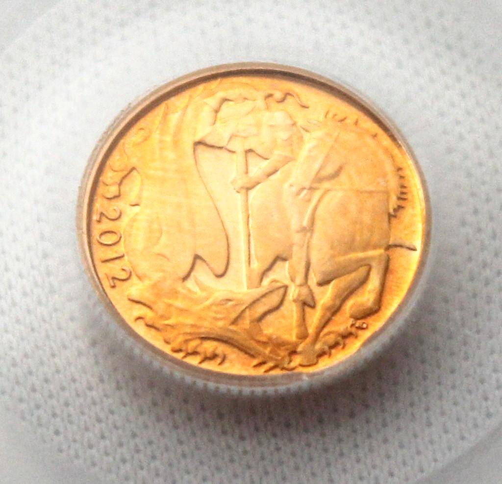 2012年 イギリス ダイヤモンドジュビリー 1/4ソブリン PCGS PR70
