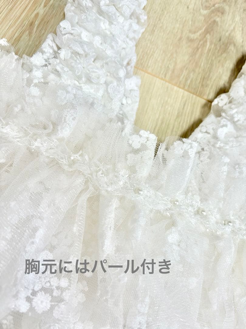 七五三 チュール被布 白 サイズフリー