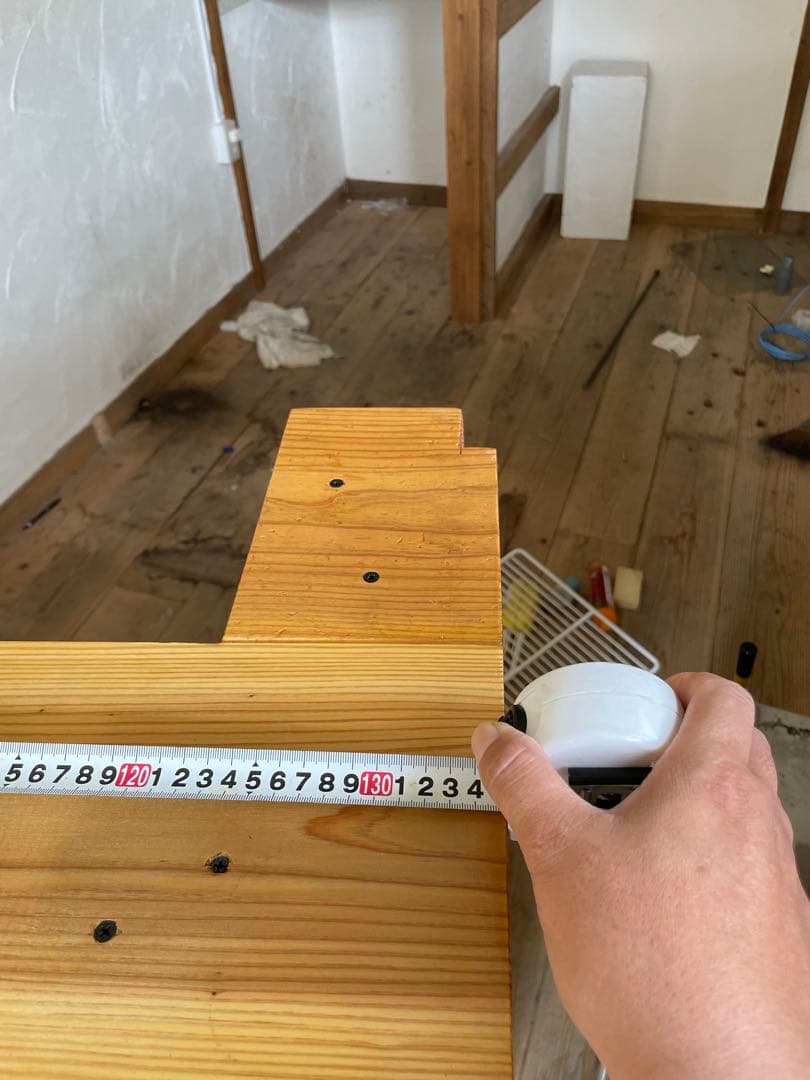 L字型カウンターテーブル ハンドメイド