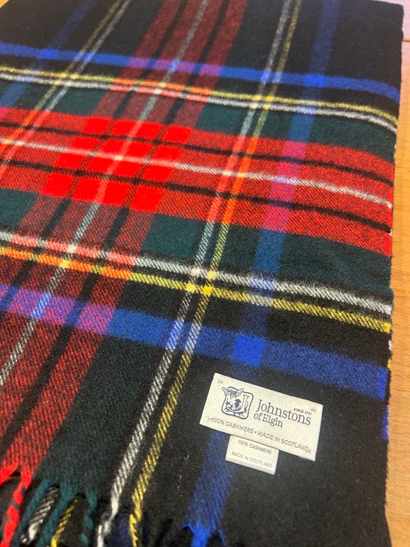 美品Johnstons of Elgin 大判カシミヤ ストール