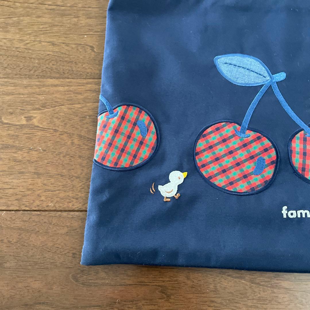 familiar チェリー柄トートバッグ　ファミリア　レッスンバック　レア