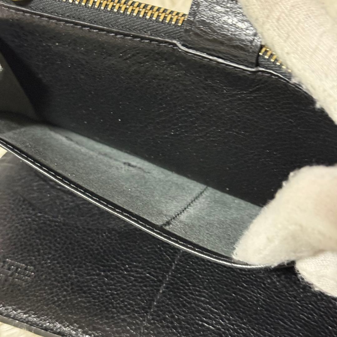 未使用✨IL BISONTE イルビゾンテ　レザー　ロングウォレット　ブラック