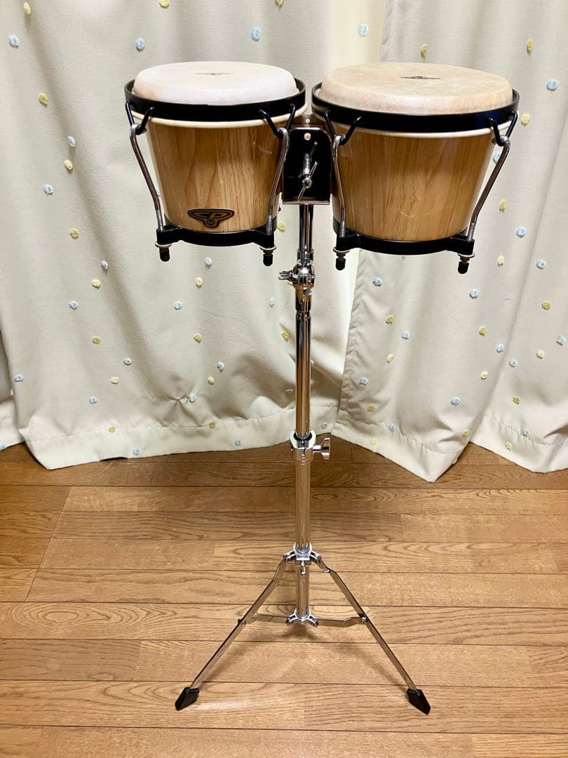 LP ボンゴ 6インチ / 7インチ スタンド付き　ラテン・パーカッション