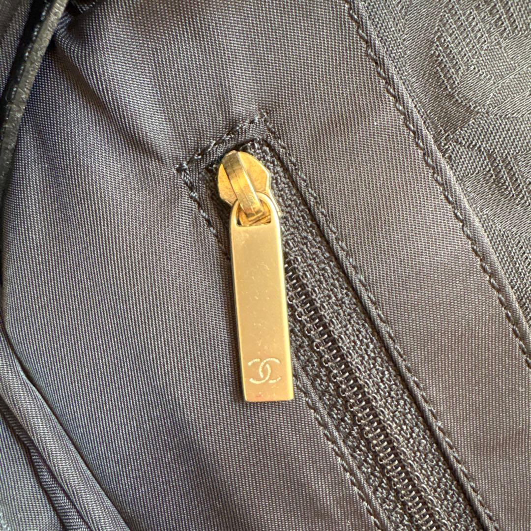 CHANEL ニュートラベルラインMM ブラック ナイロン トートバッグ