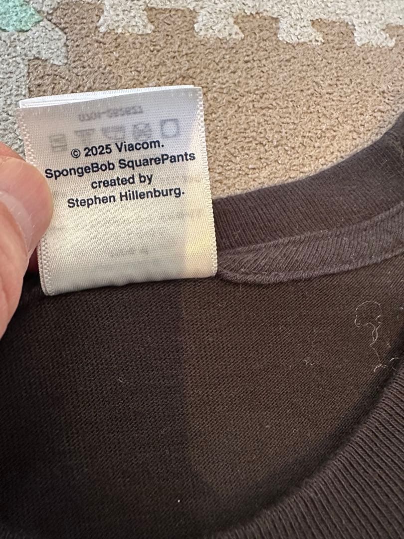 美中古 Supreme スポンジボブ ロンT 黒