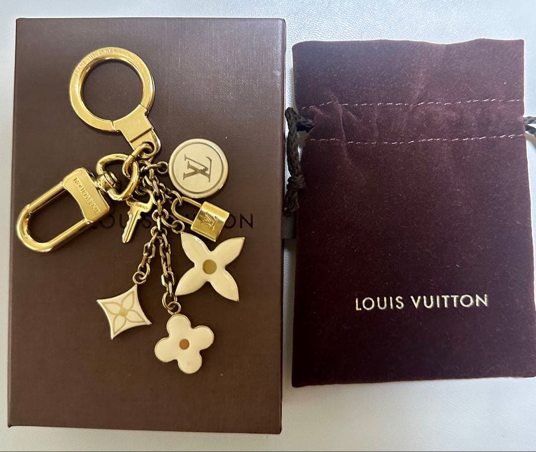 LOUIS VUITTON バッグチャーム キーホルダー ポルトクレパンピーユ