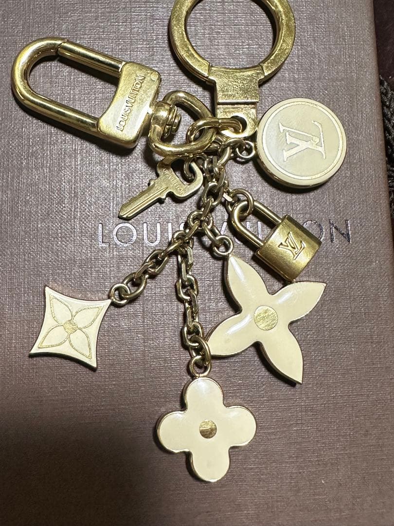 LOUIS VUITTON バッグチャーム キーホルダー ポルトクレパンピーユ