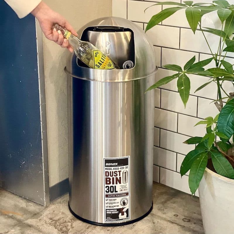 新品 ダストボックス ゴミ箱 30L ダルトン ステンレス インダストリアル