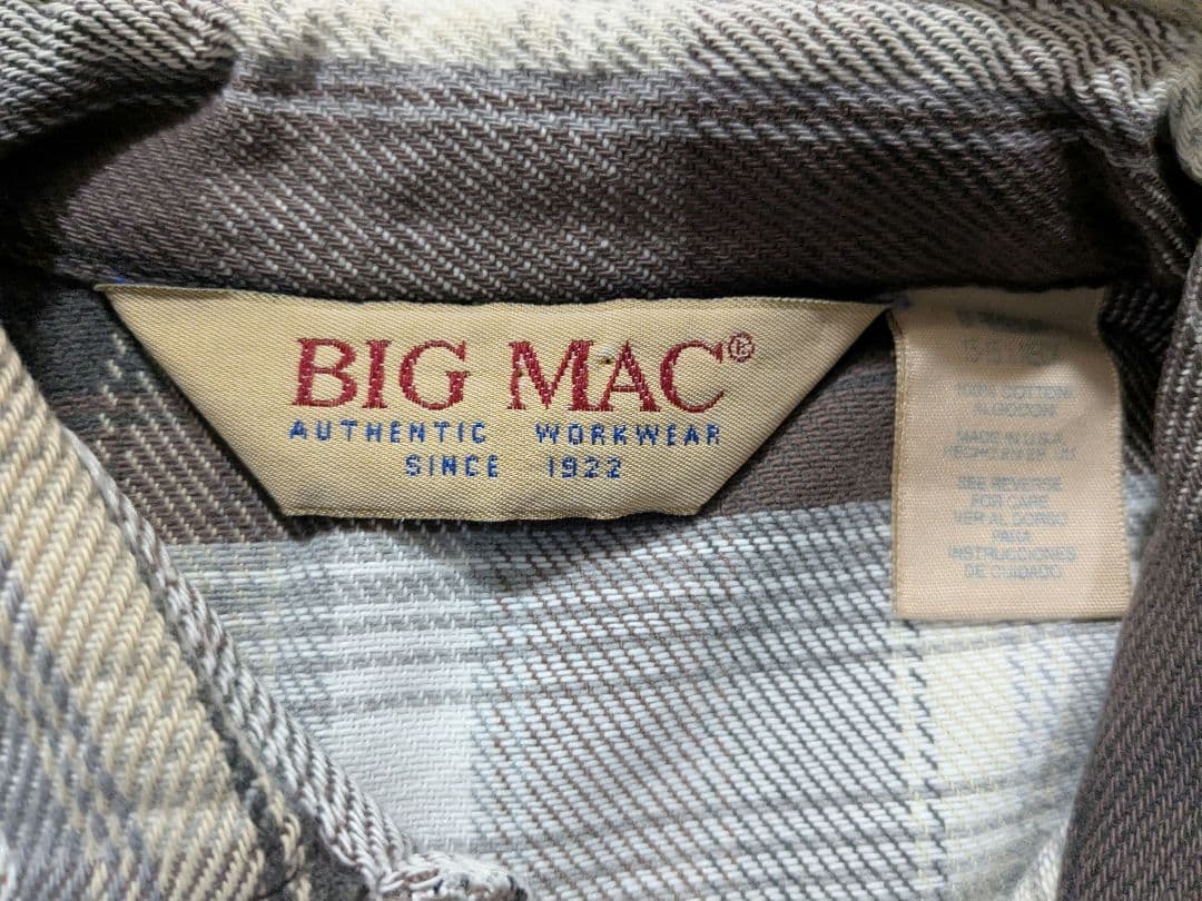ビッグマック　ネルシャツ　ヘビネル　BIGMAC