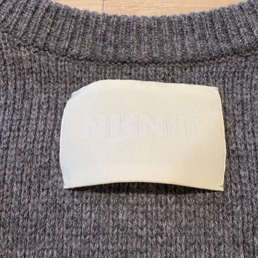 【NKNIT】 25AW bent elbow wool KNIT