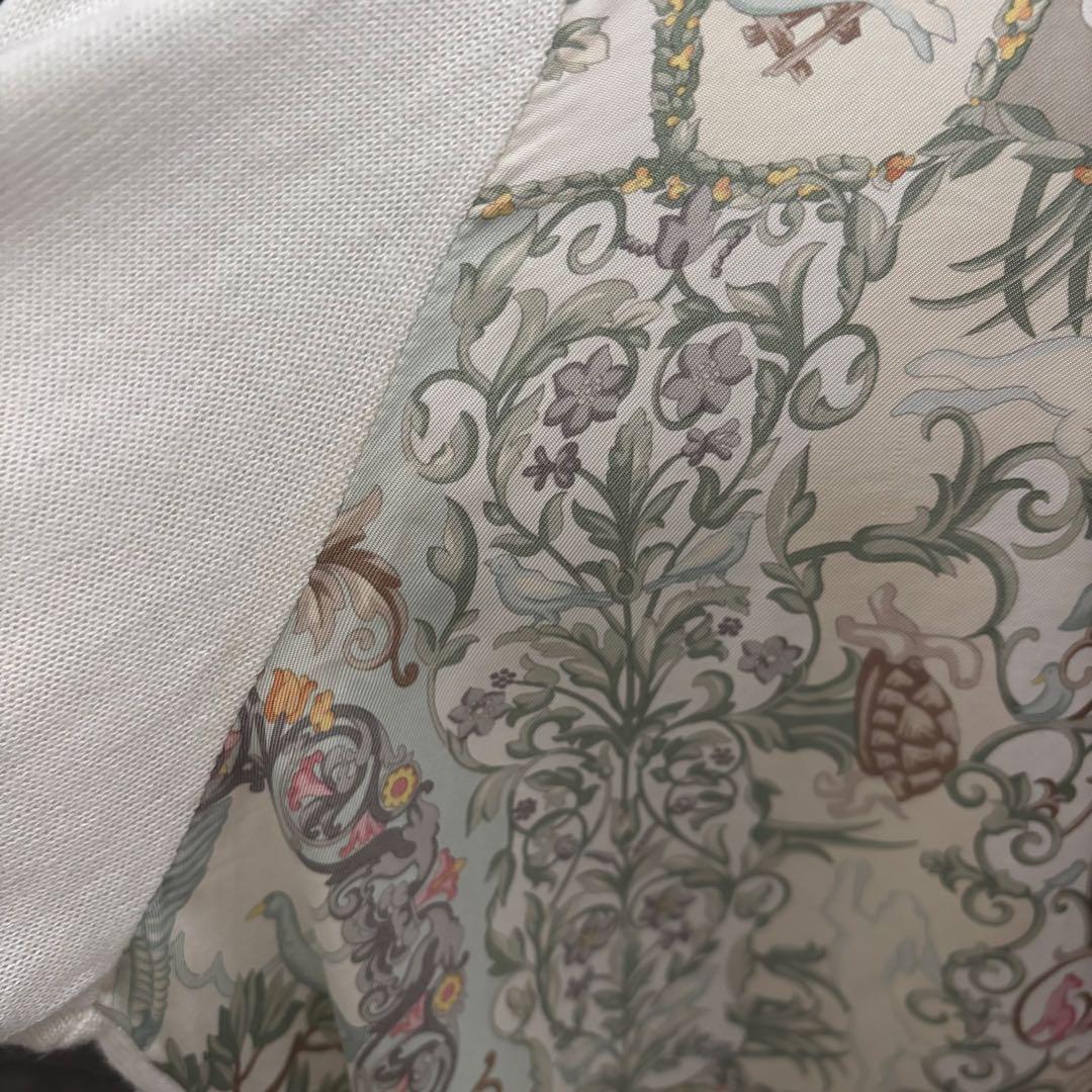 美品　ETRO シルクプリント　セーター　イタリア製　アイボリー　ビンテージ