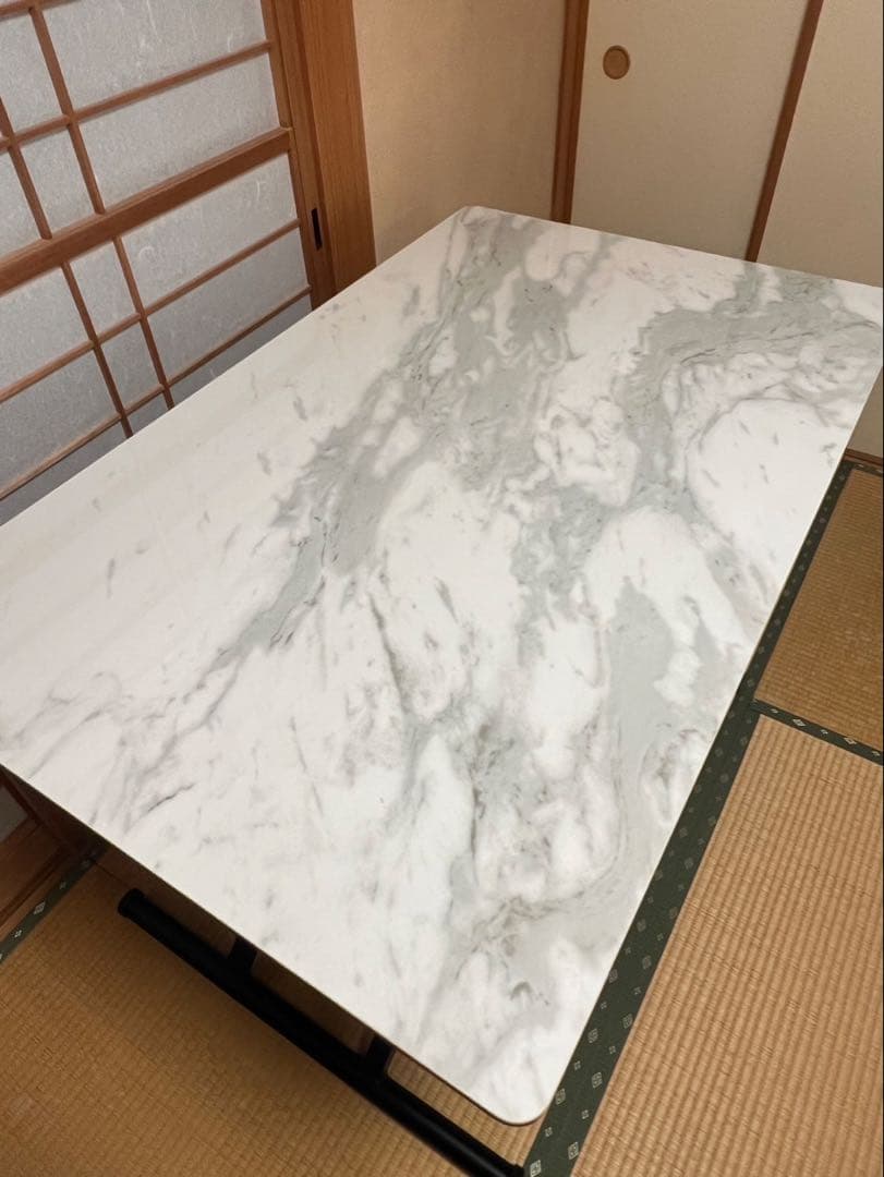 ニトリ セラミック 昇降ダイニングテーブル WH AT01