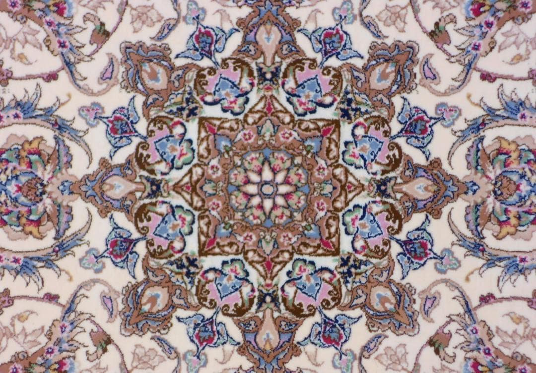 170万ノット！輝く、多色織絨毯！本場イラン産150×225cm‐201011
