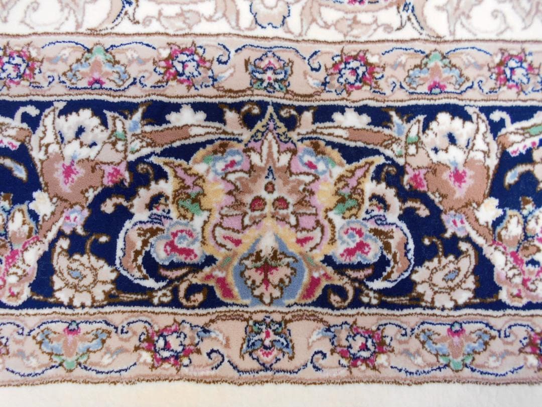 170万ノット！輝く、多色織絨毯！本場イラン産150×225cm‐201011