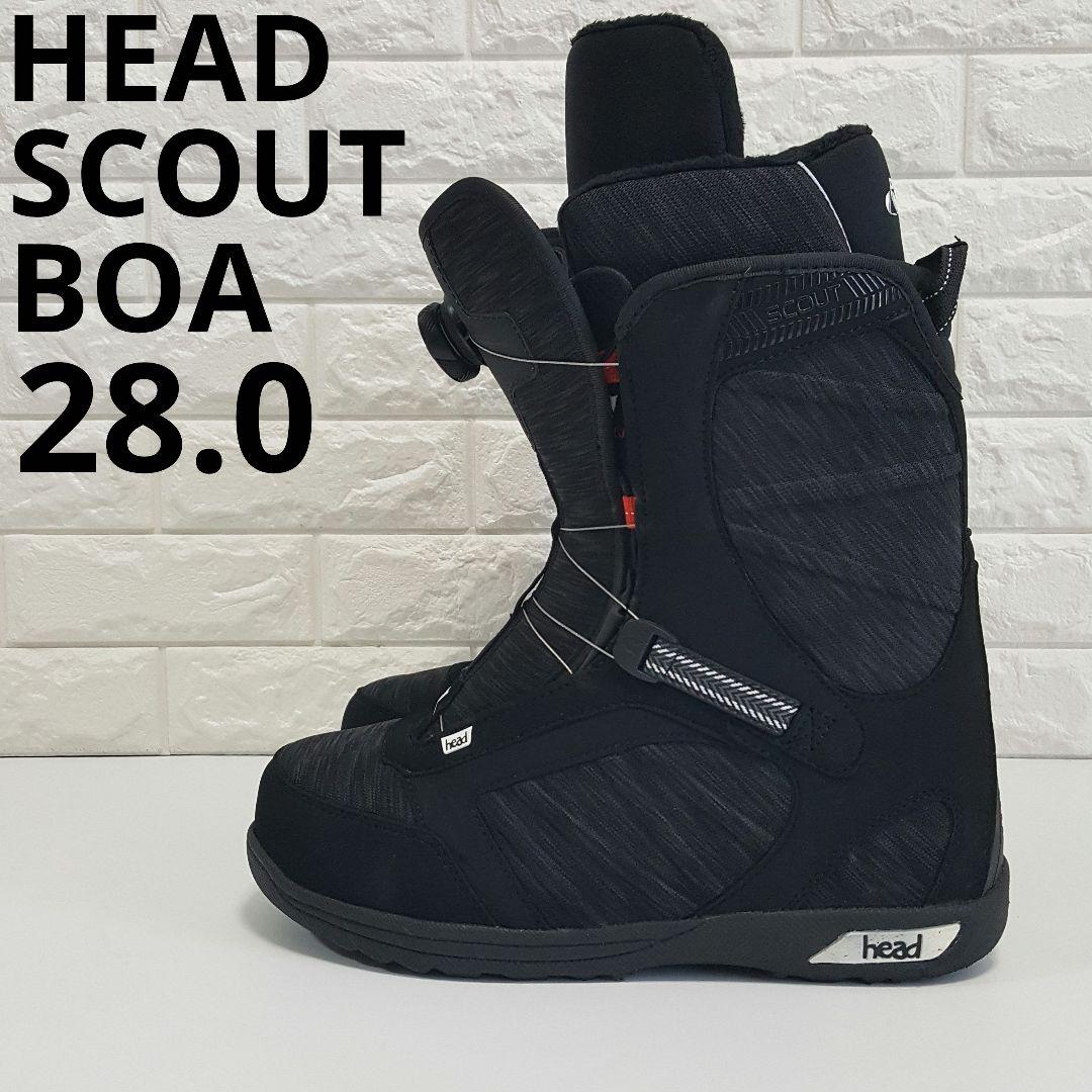 HEAD SCOUT BOA メンズ スノーボードブーツ ブラック 28.0cm