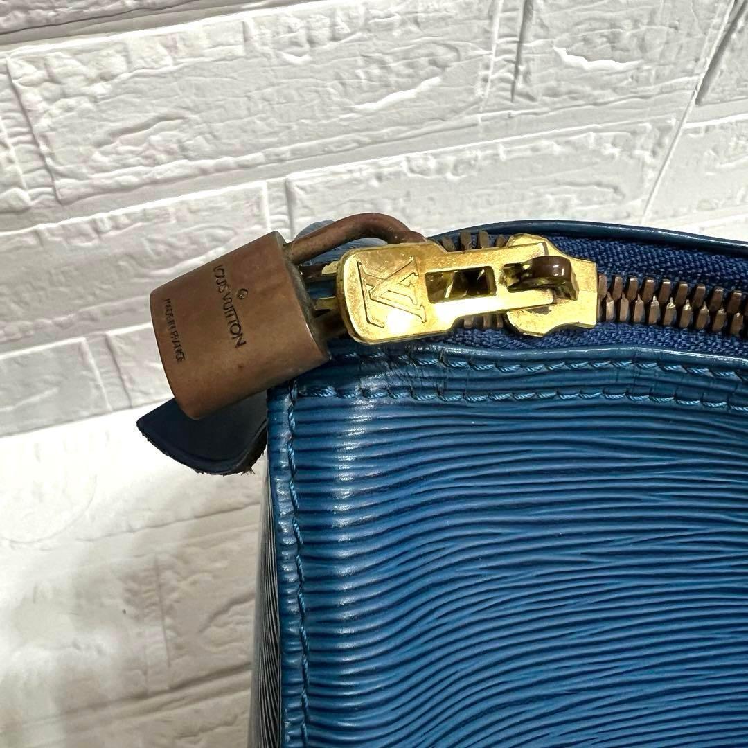 ルイヴィトン　LOUIS VUITTON エピ　ボストンバッグ　ブルー