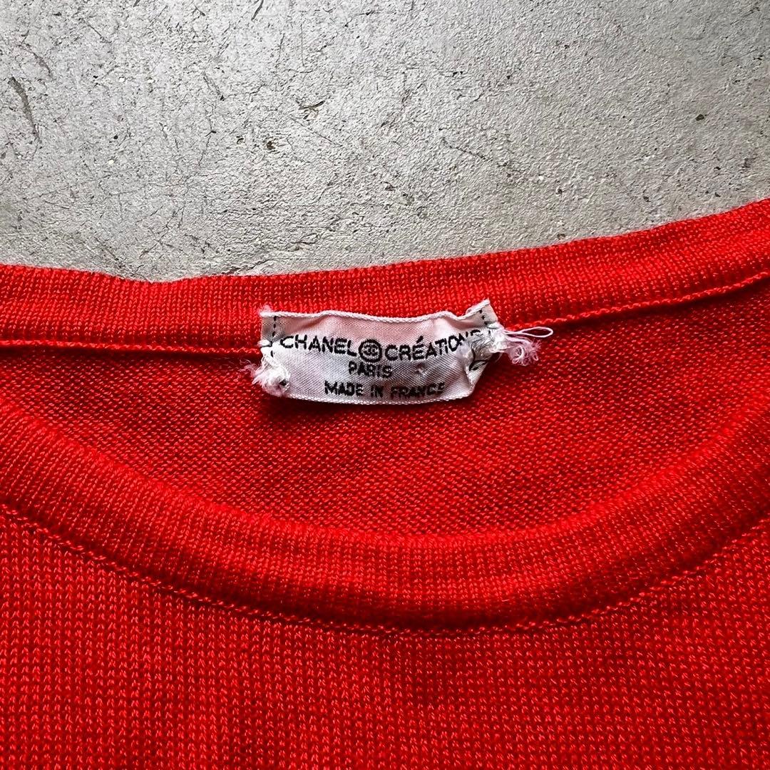 chanel 70s ビンテージシャネル 刺繍ロゴ tシャツ ピチt