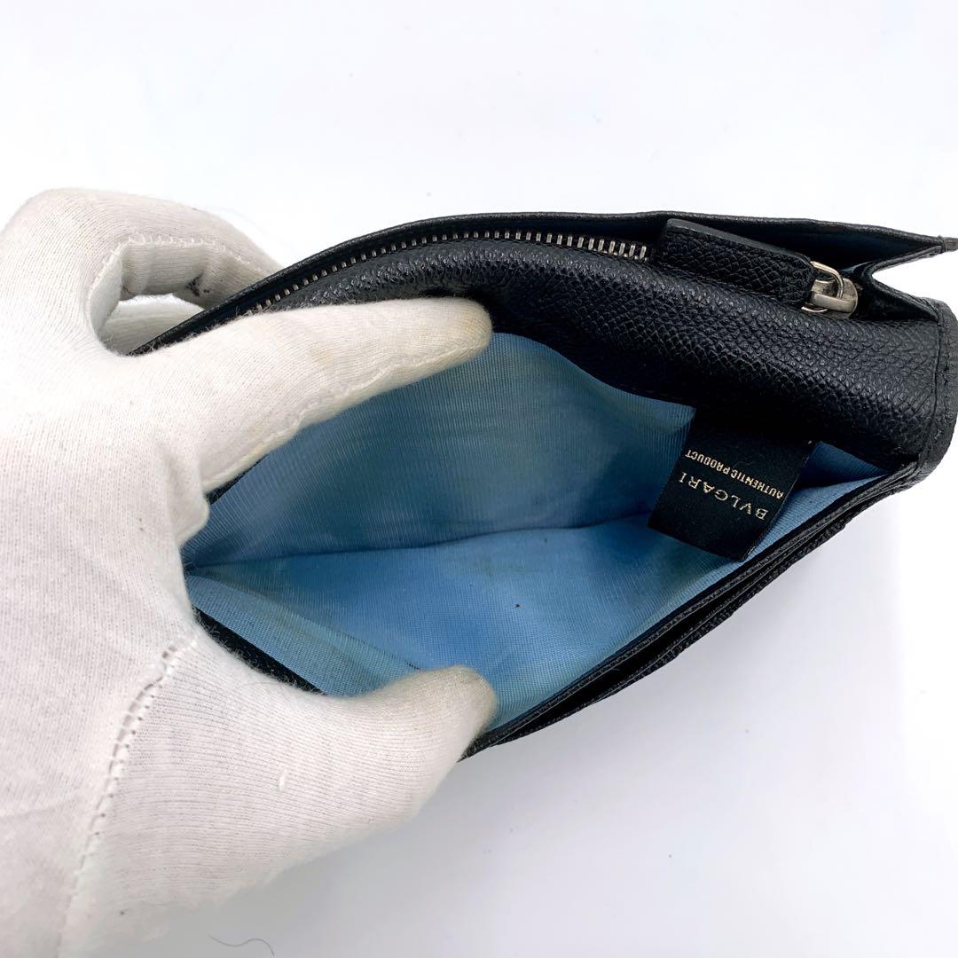 BVLGARI ブルガリ 長財布 ロゴリング レザー ロングウォレット