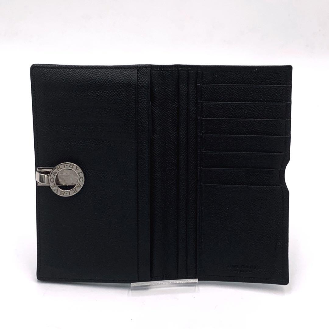 BVLGARI ブルガリ 長財布 ロゴリング レザー ロングウォレット