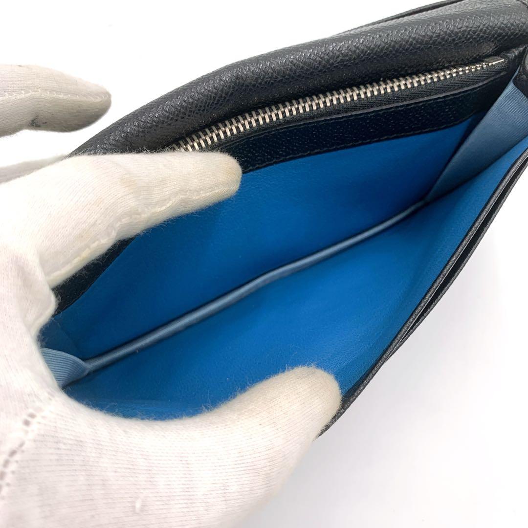 BVLGARI ブルガリ 長財布 ロゴリング レザー ロングウォレット