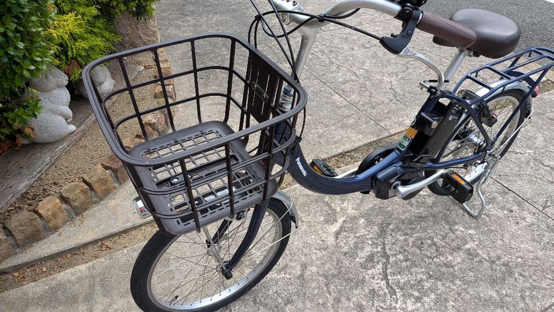 Panasonic製 三段変速付20インチ電動アシスト自転車ネイビー