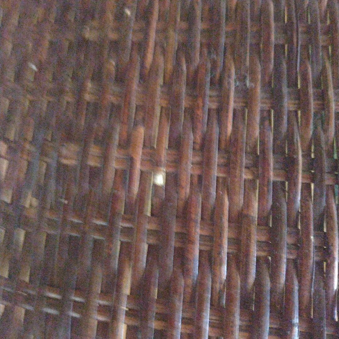 ガラス天板ラタンテーブル 長方形