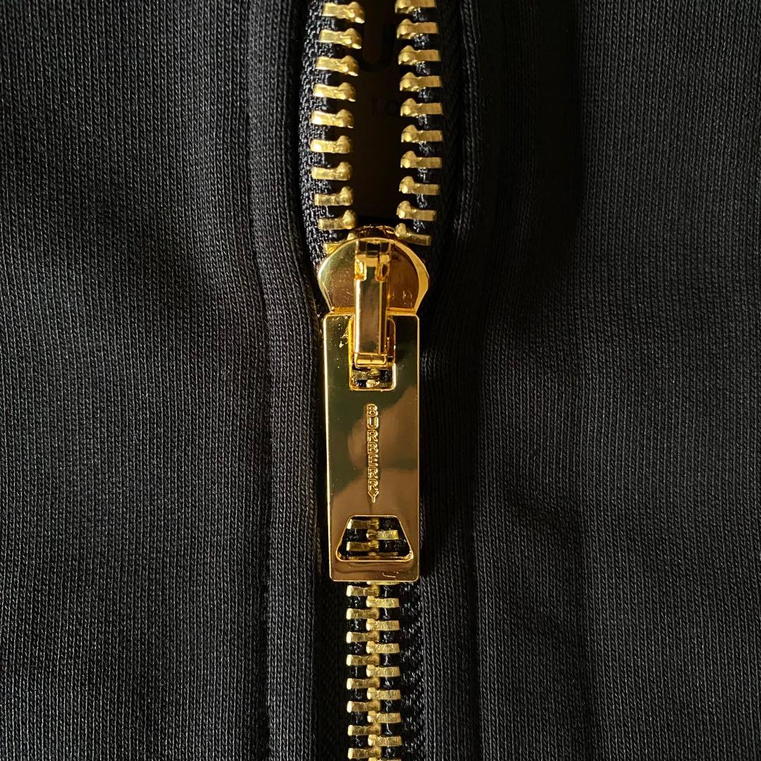 BURBERRY バーバリー　 ロゴチェック柄 パーカー　ブラック