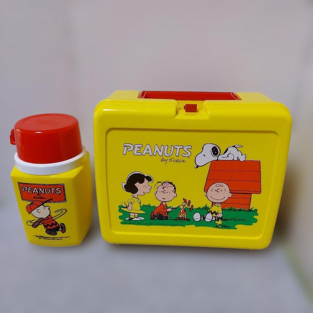 サーモスPEANUTS スヌーピー昭和レトロランチボックスオリジナル水筒セット