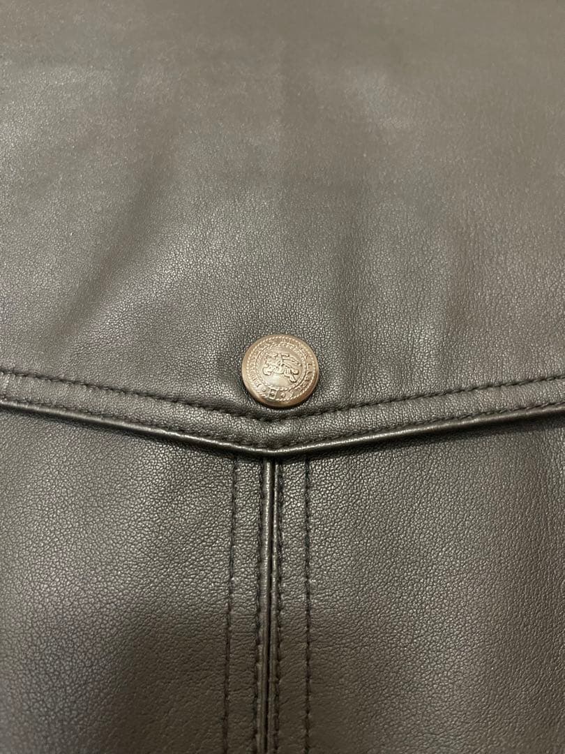 【美品】バーバリーブラックレーベル　革ジャン　Mサイズ