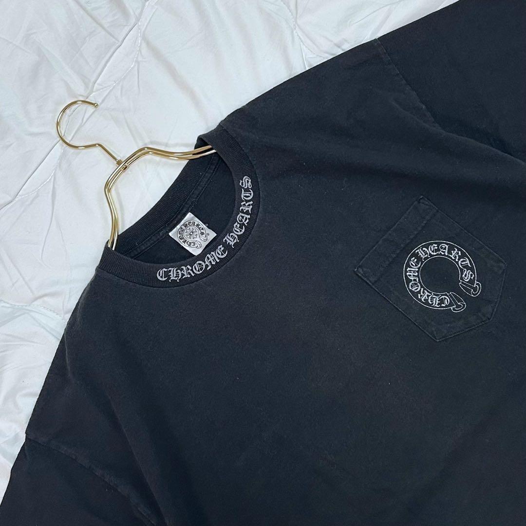 希少 クロムハーツ MALIBU バッククロス プリント Tシャツ ブラック