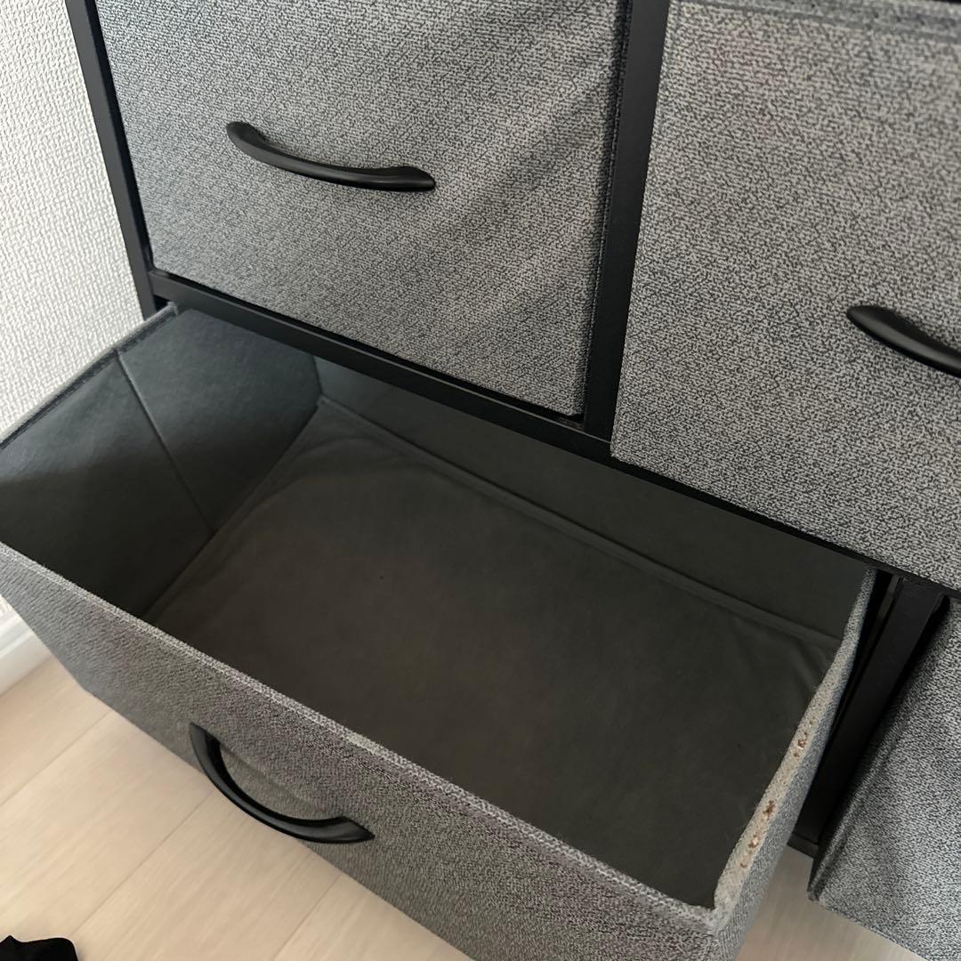 黒の6段チェスト