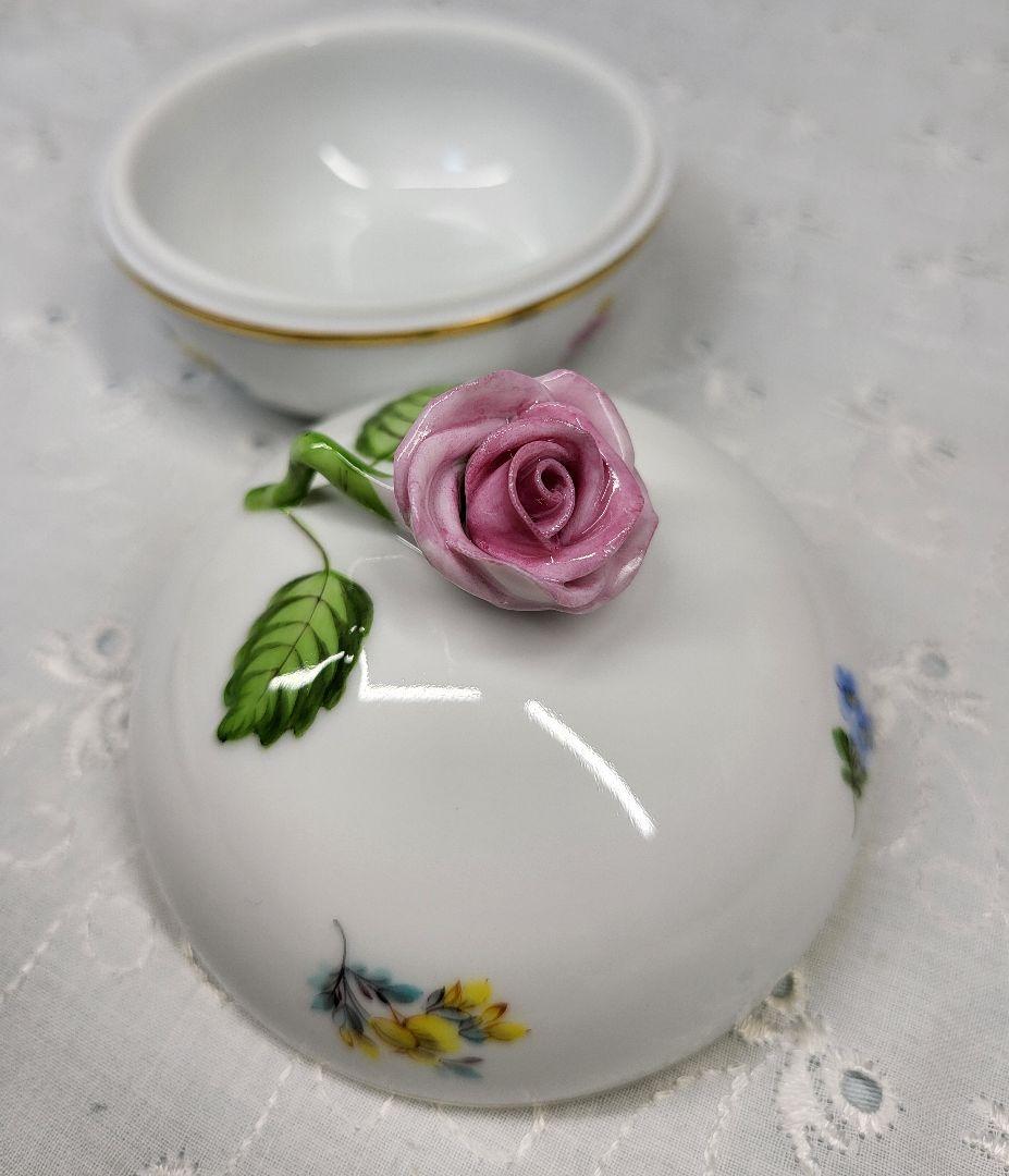 可愛い❤ヘレンド ミルフルール 小花 小物入れ ボンボニエール ジュエリー入れ