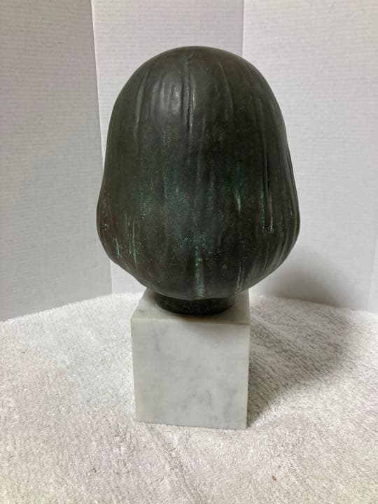 彫刻家 船越保武 少女 頭像　銅像 Y.FUNAKOSHI