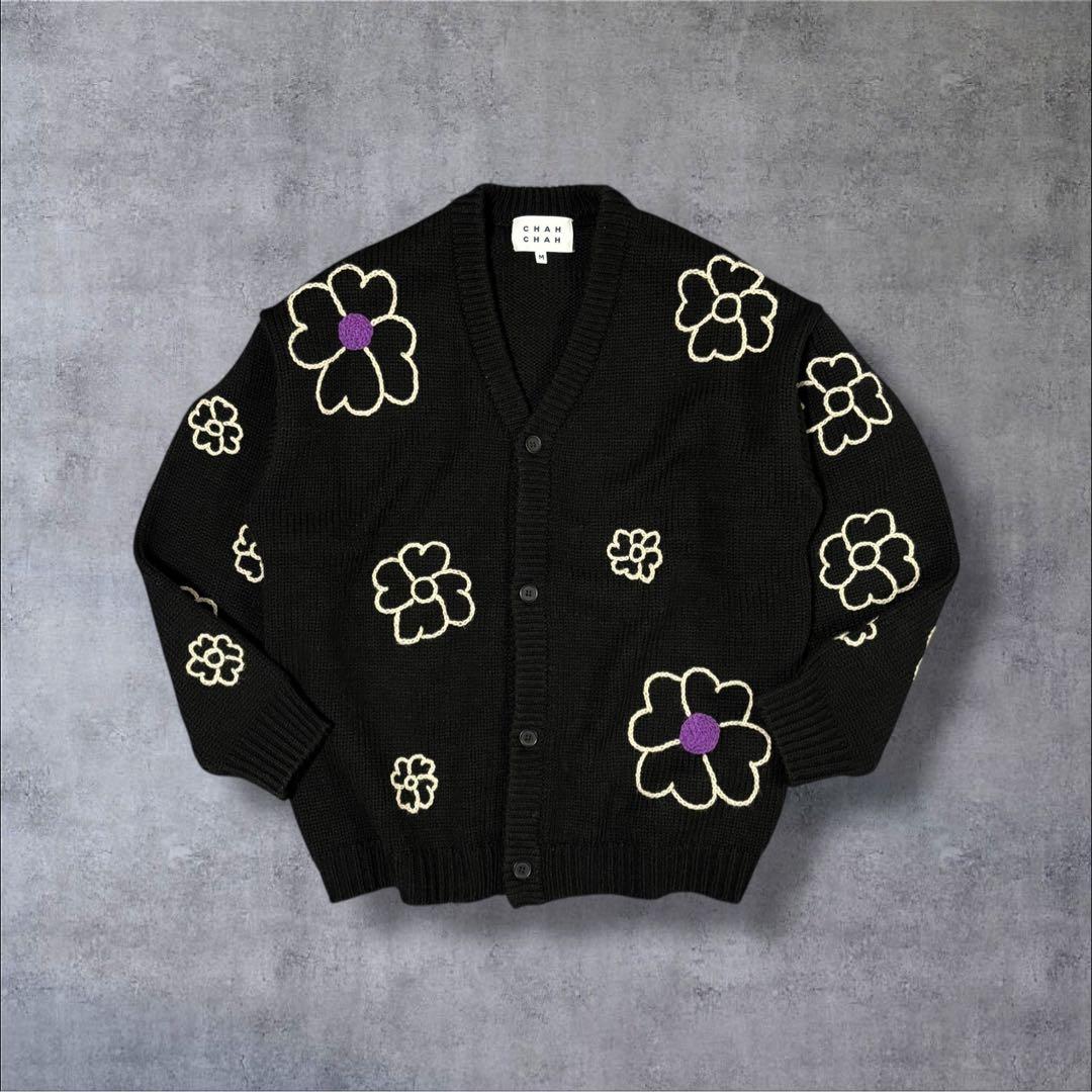 Spice A！chahchah チャーチャー 花柄 刺繍カーディガン