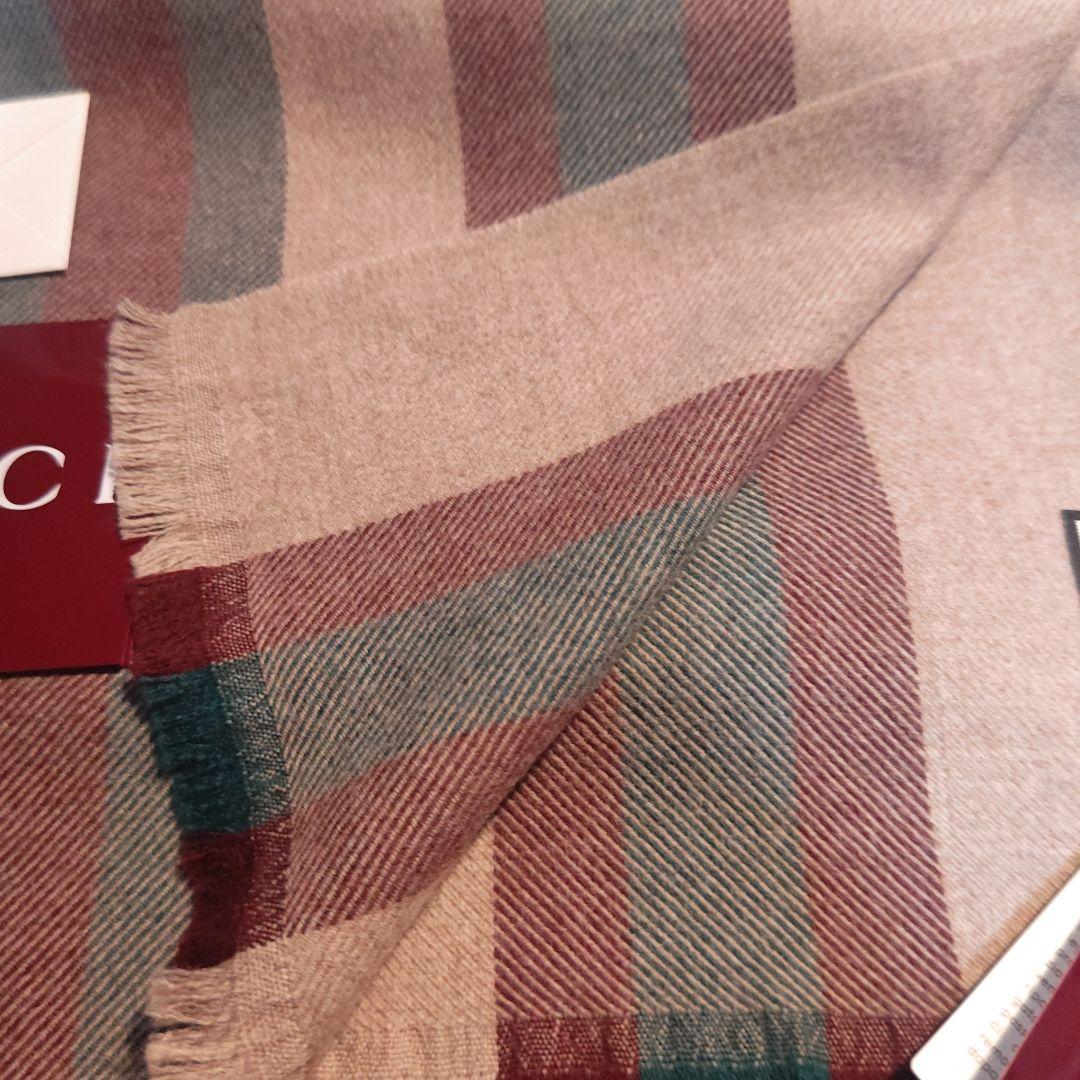 ❤極美品箱付き❤GUCCI マフラー ストール スカーフ❤ストライプ❤ベージュ